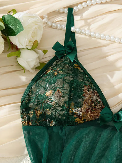Sexy Embroidered Floral Design