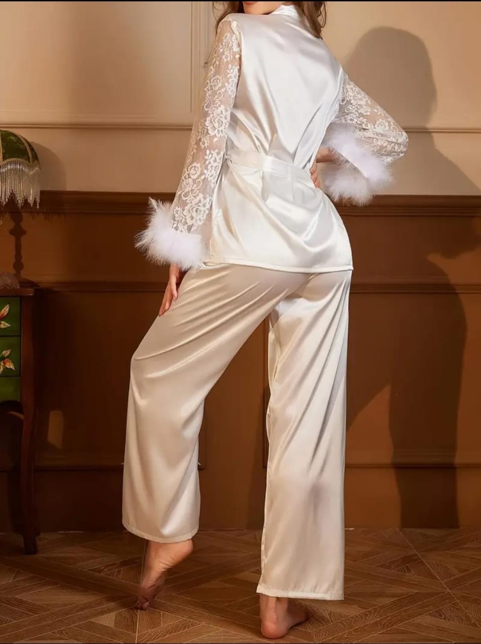 Elegant Silk Pajama Set