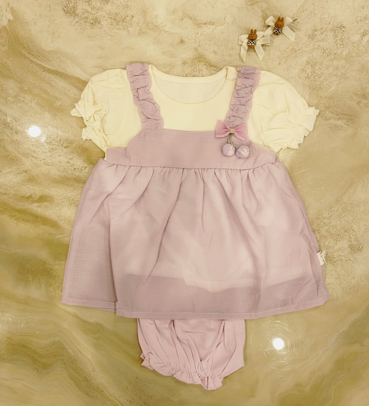 Sweet Pea Baby Dress Set